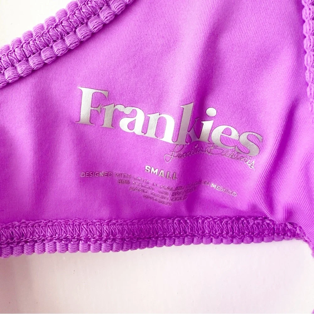 FRANKIE’S BIKINIS purple Cole ribbed bikini